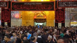 رسیدن زوار به حرم امام حسین علیه السلام