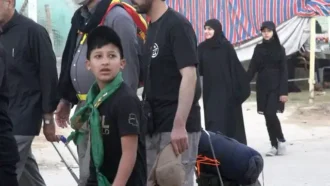 حضور کودکان در پیاده روی اربعین حضرت سید الشهدا علیه السلام