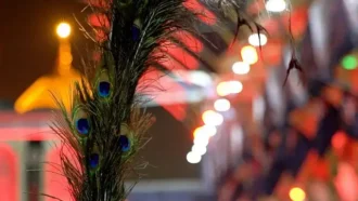 نمایی از گنبد طلای امام حسین علیه السلام