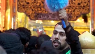 ازدحام جمعیت در حرم حضرت عباس علیه السلام
