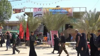 نمای بیرونی درمانگاه حضرت زهرا (سلام الله علیها) که مخصوص درمان فوری تاول پا می باشد