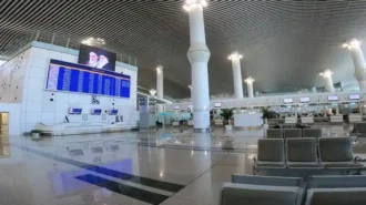 نمایی از سالن انتظار فرودگاه