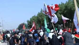 خیل زائران امام حسین علیه السلام در پیاده روی اربعین