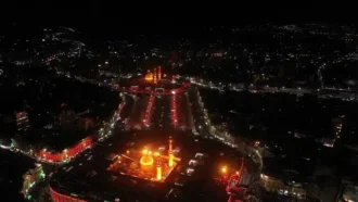 بین الحرمین زیبا در شب